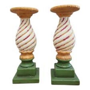 Colorful Swirl Candle Holders